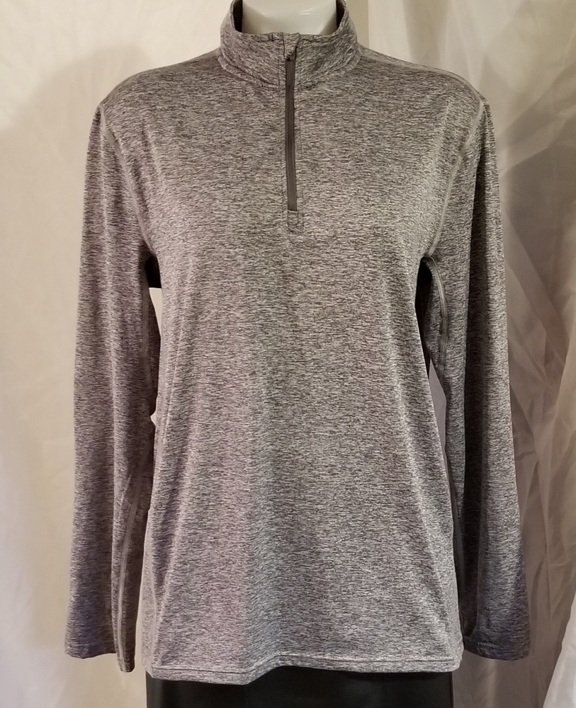 Womens Tek Gear Pullover Shirt Athletic Gray Med